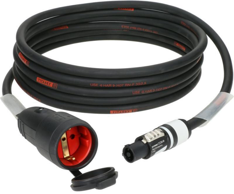Klotz Hibridní kabel 3G 2,5 mm² powerCON B - Schuko 15m