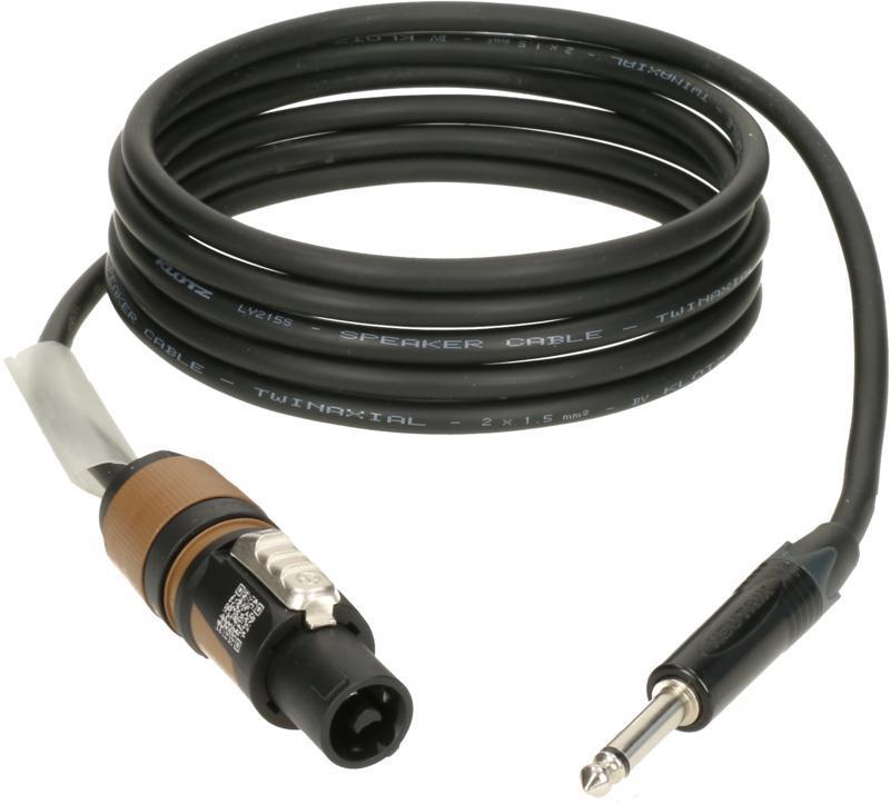 Klotz IM kabel 2 x 1,5 mm² PVC speakON 2p samice - jack 2p samec - 3m