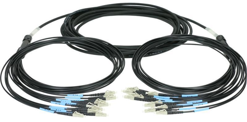 Klotz optický kabel 12x LC/UPC - multimódový OM4 - 20m