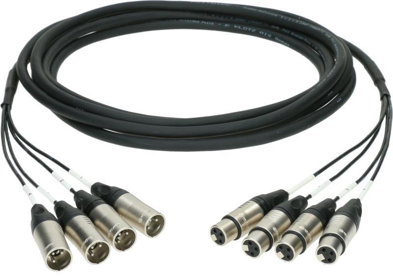 Klotz IM kabel 4-cs. analogový loom, symetrický 4 x XLR 3p samice - 4 x XLR 3p samec, 3m