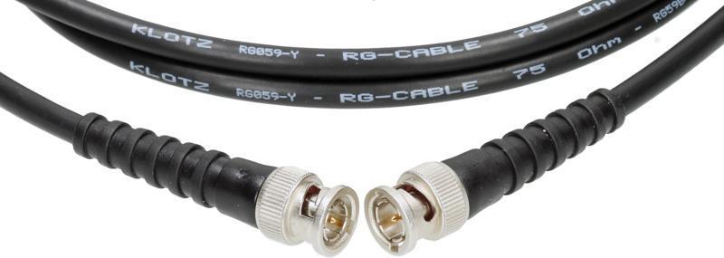 Klotz kabel 75 ohm, RG59C/U, Telegärtner BNC konektory, 5m