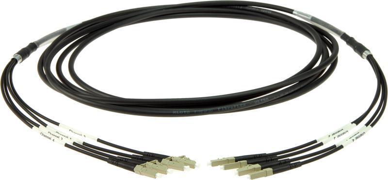 Klotz optický kabel 4x LC/UPC, multimódový OM4, 50m