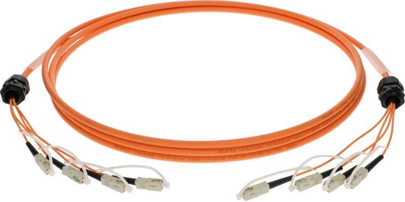Klotz optický kabel 4x SC, multimode, 50/125 OM3, 30m