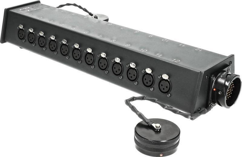 Klotz K-Sub Stagebox 12x XLR 3p, 2x RMP 37p, 0.52m, zemněný