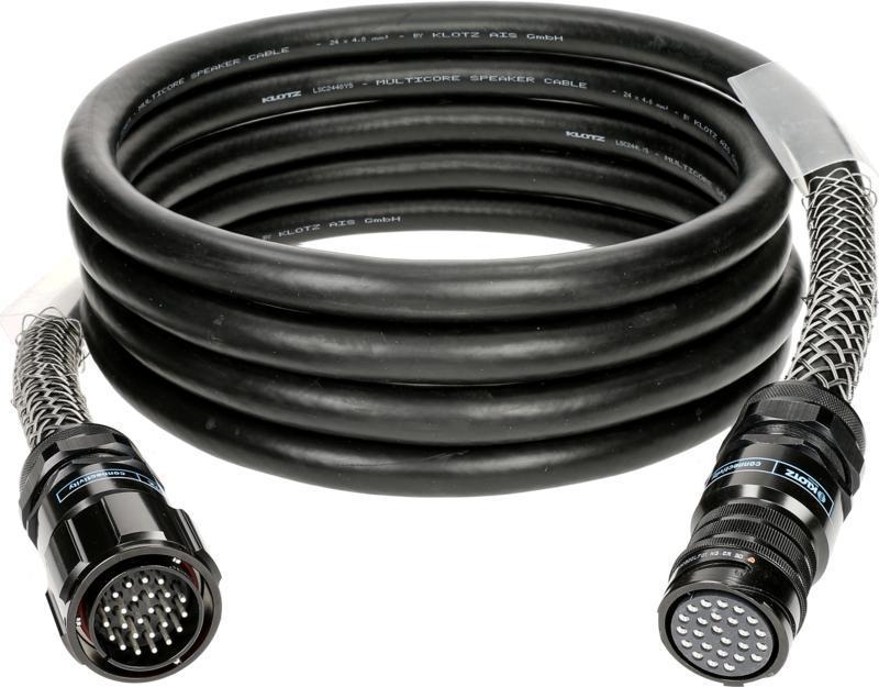 Klotz kabel 24 x 4,0 mm², eXtreme PVC, PA-COM® 25p, stříbrné konektory, 5m