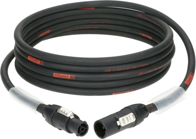 Klotz napájecí kabel TITANEX H07RN-F 3G 2,5 mm² powerCON TRUE1 0,5m