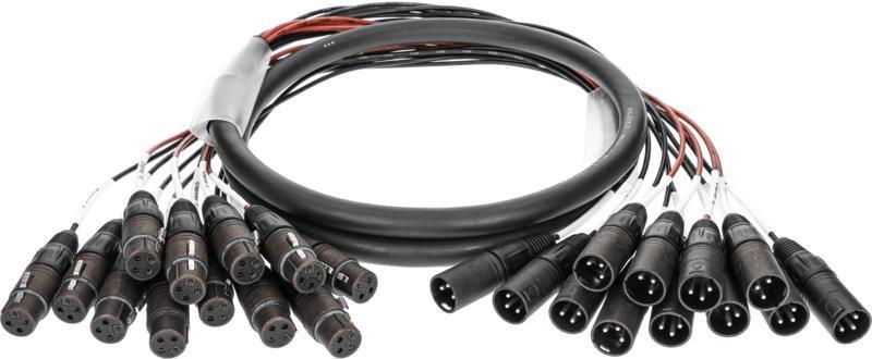 Klotz kabel - symetrický 12 x XLR 3p samice - 12 x XLR 3p samec - 5m