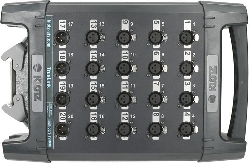 Klotz TrueLink Pro 16/4 XLR 3p - Han® D 20 kanálový stage box - společné uzemnění - 0,368m