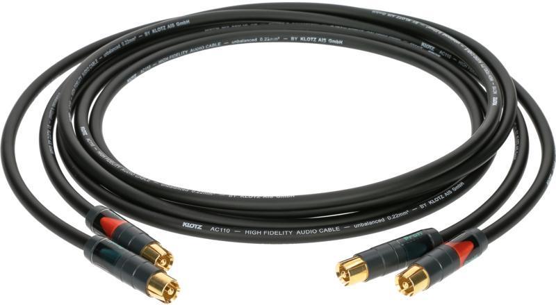 Klotz RCA kabel - audiofilní kvalita, 10m