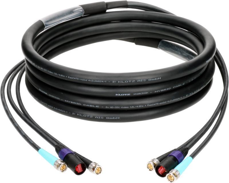 Klotz hybridní kabel CAT5e a 12G SDI etherCON + 2 x UHD BNCPro - 10m