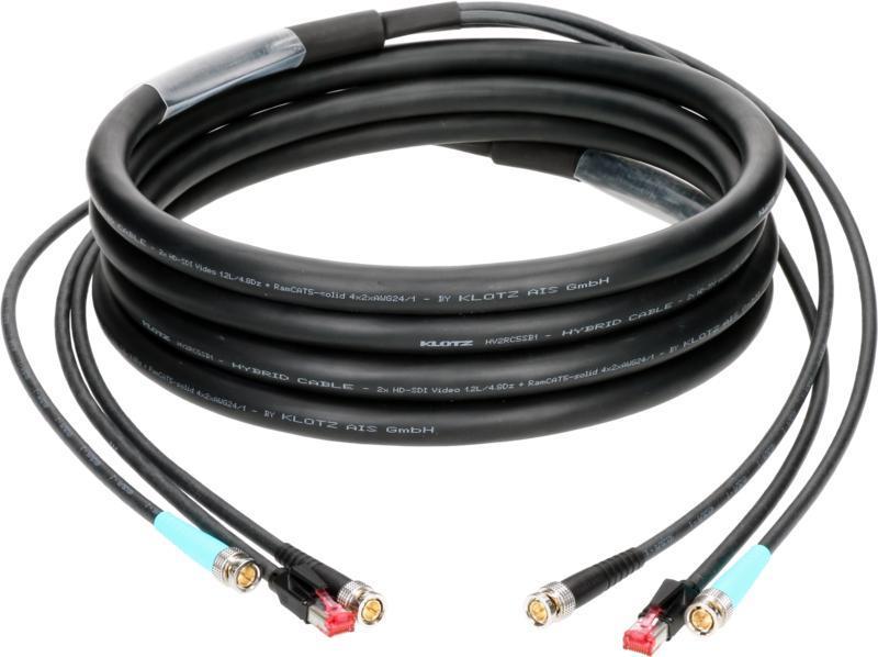 Klotz hybridní kabel CAT5e a 12G SDI RJ45 + 2 x UHD BNCPro - 95m
