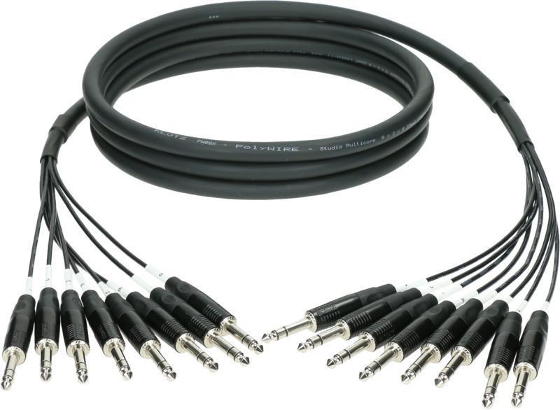 Klotz Csoportový kabel 8 x TRS - 3m, symetrický, Klotz konektory