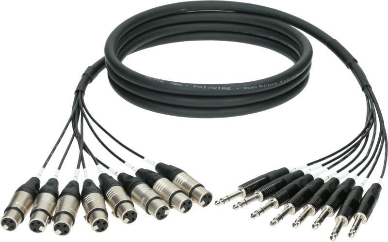 Klotz kabel 8-cs. analogový loom, symetrický 8 x XLR 3p, 8 x TRS, 5m