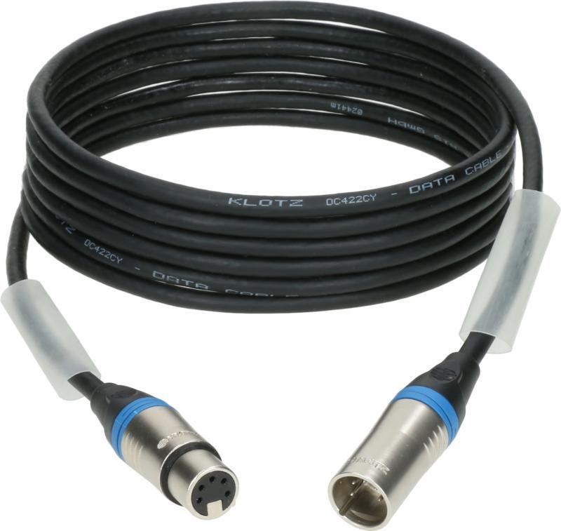Klotz DMX kabel 25m, dvojité stínění, XLR 5p