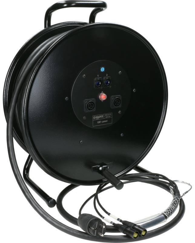 Klotz hybridní kabel CAT7 a napájení 2 x etherCON + Schuko => powerCON TRUE1 - 50m