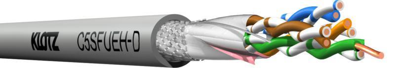 Klotz CAT5e datový kabel AWG 24/1 - SF/UTP - FRNC Dca - 300m