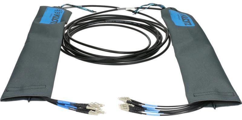 Klotz optický kabel 8x LC/UPC na 8x LC/UPC, multimódový OM4, 150m