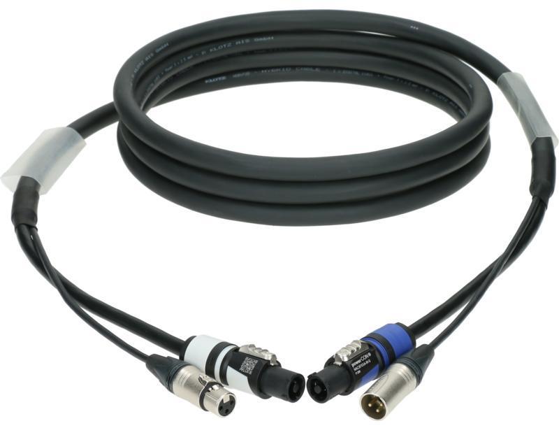 Klotz hybridní kabel audio a napájení XLR 3p + powerCON - 5m