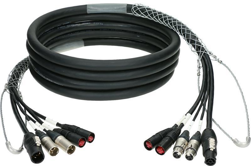 Klotz hybridní kabel CAT5e, 2 x etherCON, 2 x XLR 3p, powerCON TRUE1, 90m