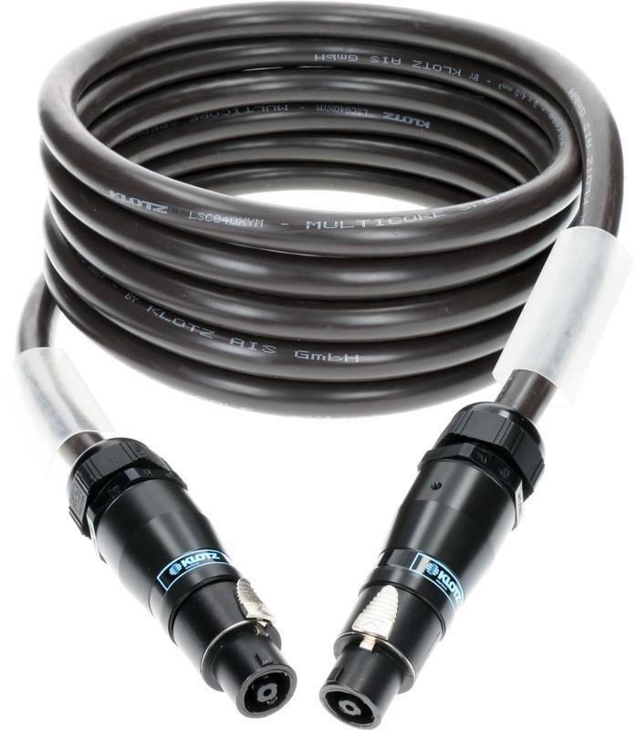 Klotz reproduktorový kabel eXtreme PVC speakON 8p samec/samec - 1m
