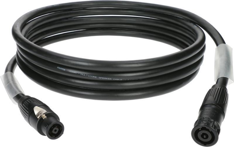 Klotz 8 x 4,0 mm² reproduktorový kabel PUR speakON 8p s kovovým krytem - 15m