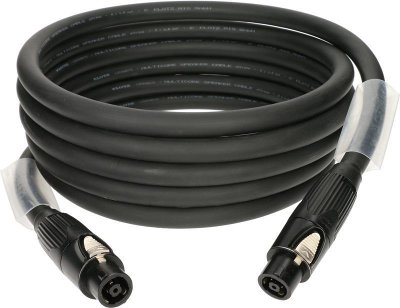 Klotz IM kabel speakON 8p, 8 x 4,0 mm², PVC, 5m, kovový kryt
