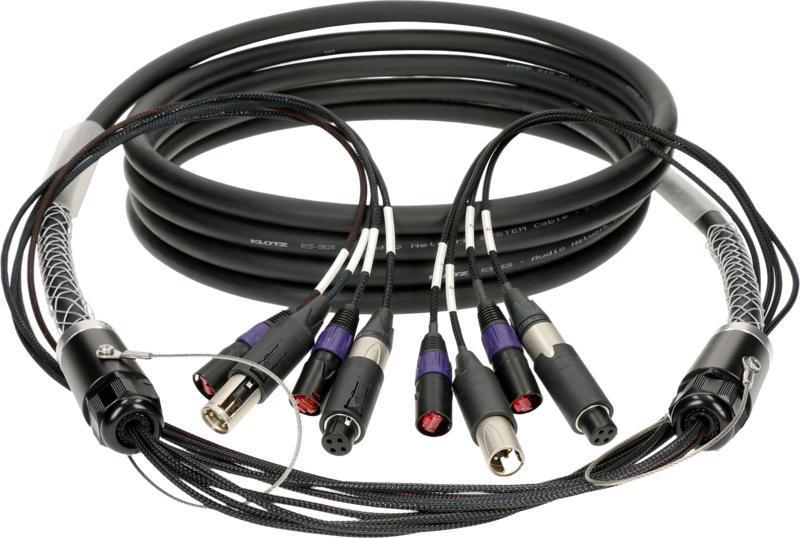 Klotz hybridní kabel CAT5e - 2 x etherCON, 2 x convertCON, 50m
