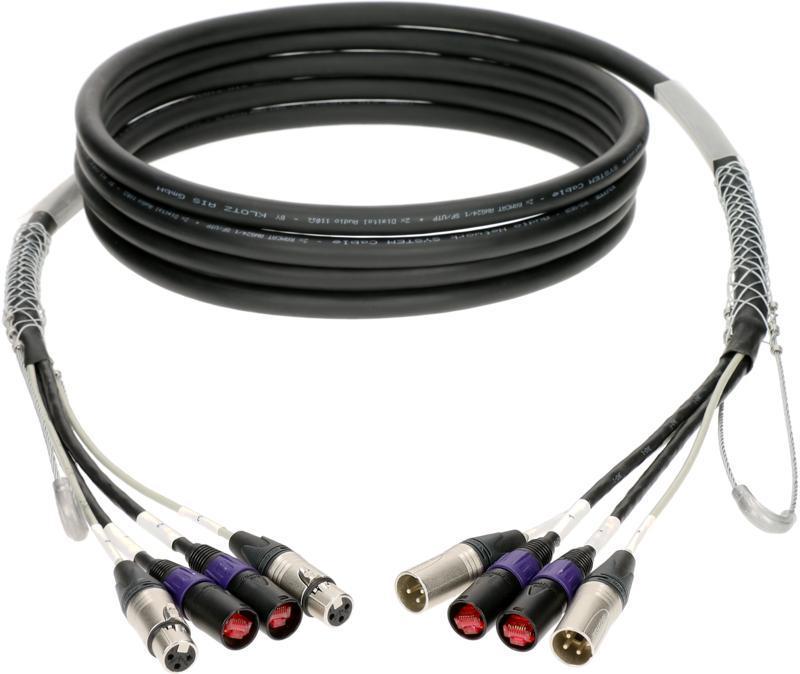 Klotz hybridní kabel CAT5e - 2 x etherCON, 2 x XLR 3p, 30m