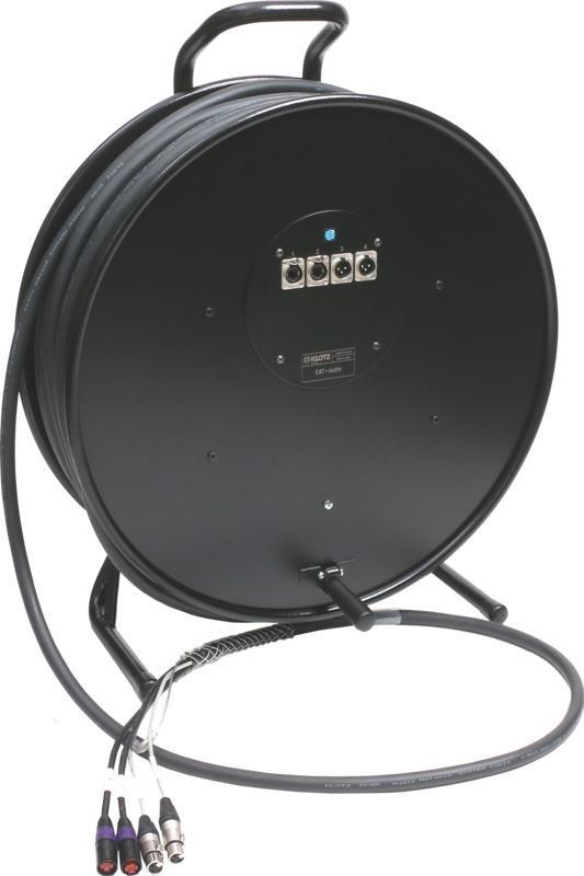 Klotz hybridní kabel CAT5e s 2 x etherCON a 2 x XLR 3p - 80m