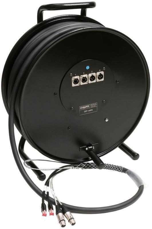 Klotz hybridní kabel CAT5e, 2 x RJ45 => etherCON + 2 x XLR 3p, 40m