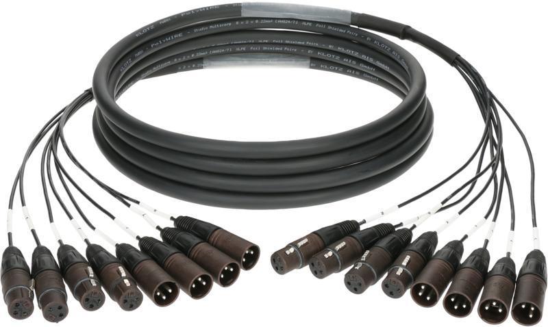 Klotz Csoportový kabel 15m, symetrický 4/4 XLR 3p