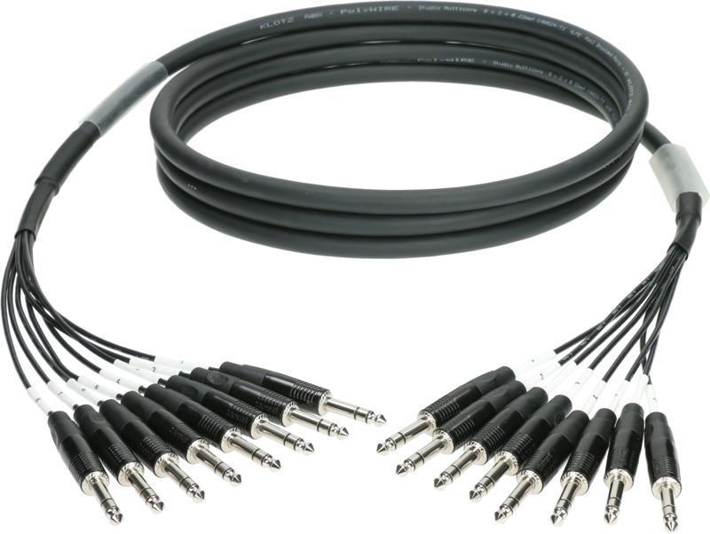 Klotz 8-kanálový analogový kabel - symetrický 8 x TRS - 4m