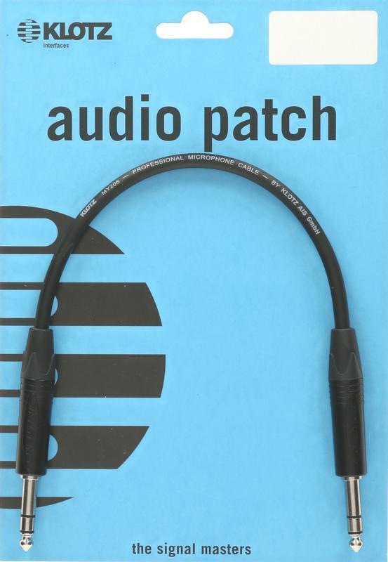 Klotz kabel Jack-Jack, symetrické kovové konektory Neutrik, 0,3m