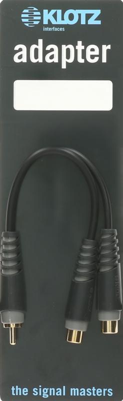 Klotz Y adaptér RCA - 2x RCA zásuvka - mono - 0,2m