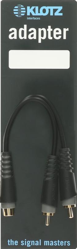 Klotz RCA Y adaptér - 2x RCA - mono - 0,2m