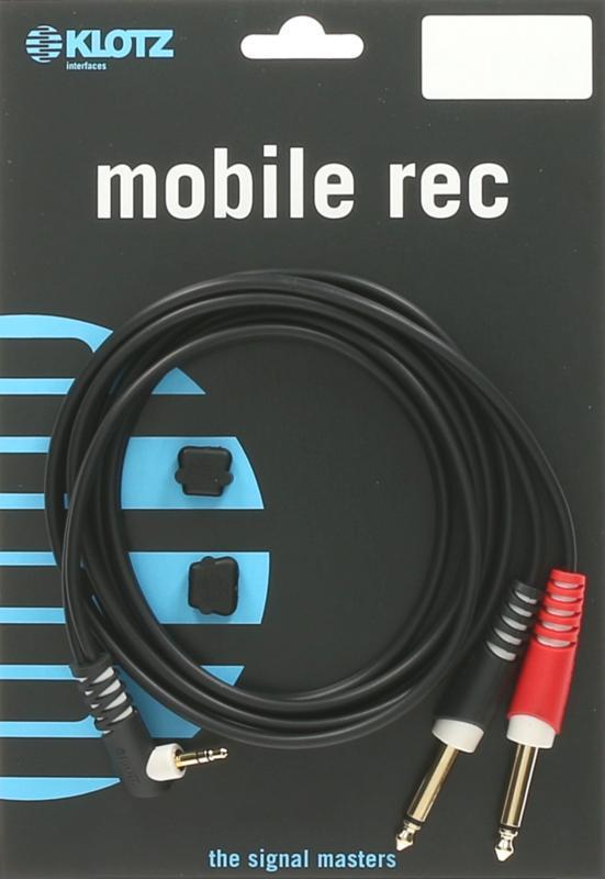 Klotz Y kabel TRS 3,5 mm na 2x TS 6,35 mm, 1m