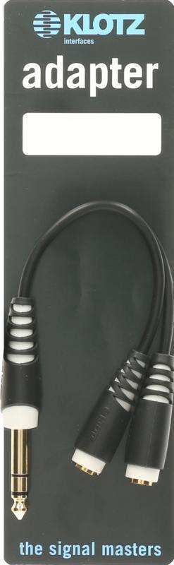 Klotz kabel Y- a Inzert, Jack-Jack, 2x TRS 3,5 mm, kompaktní, 0,2m