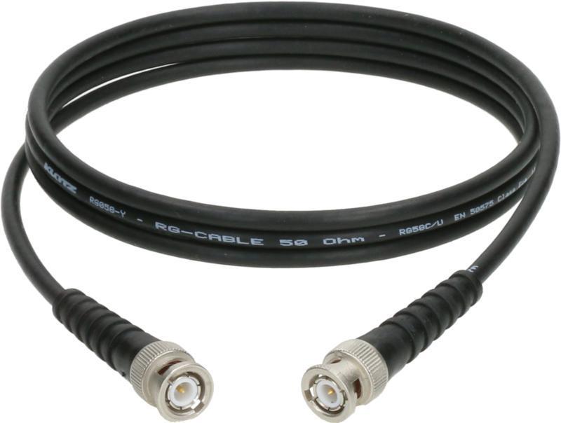 Klotz koax kabel 50 ohm, RG58C/U, Telegärtner BNC konektory, 15m