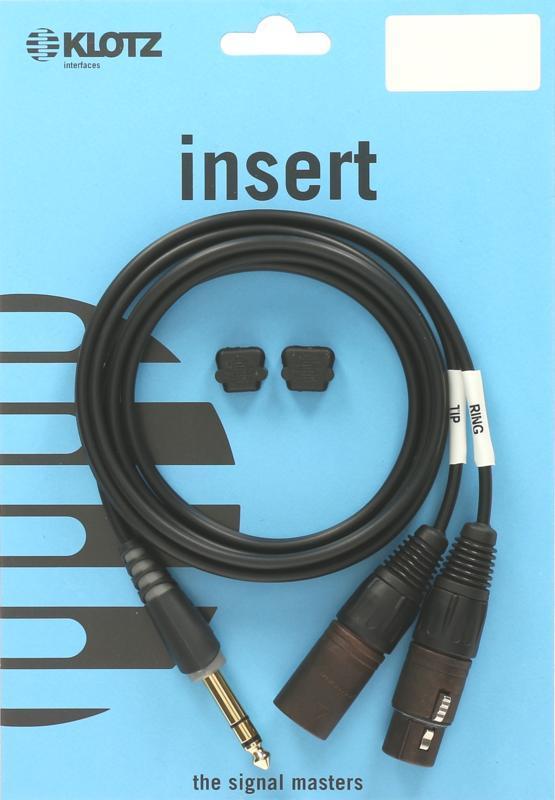 Klotz Y kabel TRS 6,35 mm na 2 x XLR 3p, 2m