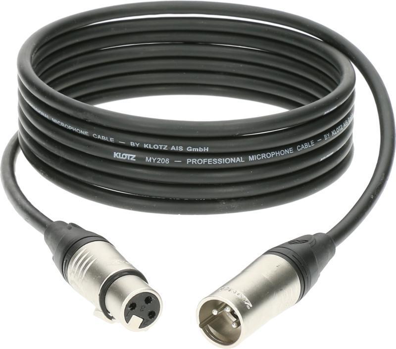 Klotz mikrofonní kabel XLR 3p samec/samice, Klotz konektory, 20m