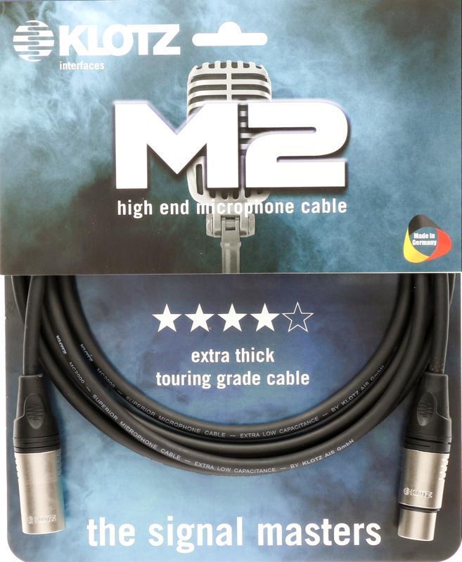 Klotz mikrofonní kabel XLR-XLR, špičková kvalita, silný vnější plášť, 15m