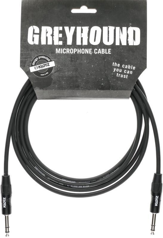 Klotz GREYHOUND analogový audio kabel, symetrické kovové konektory, 0,6m