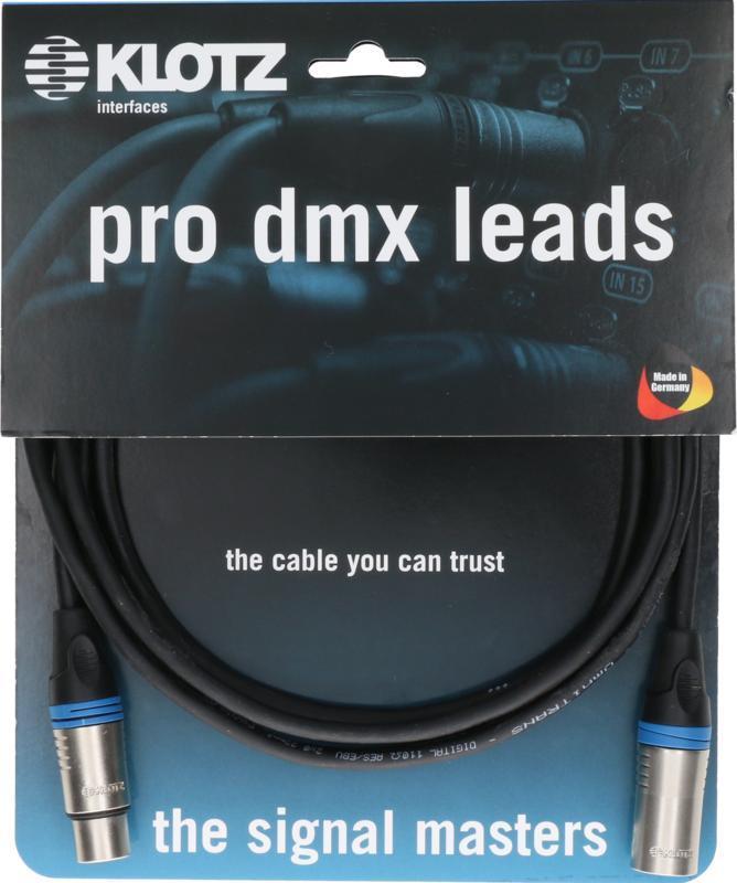 Klotz DMX kabel, dvojité stínění, XLR 5p, 5m