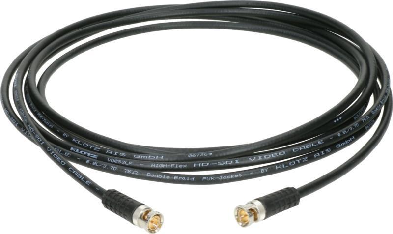 Klotz kabel SDI 12G, flexibilní, BNCslim konektory, 2,5m