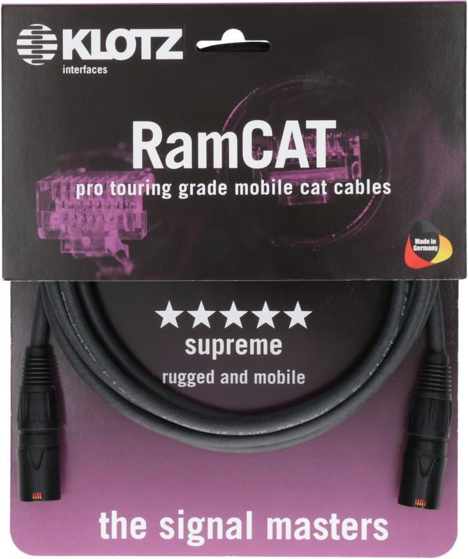 Klotz kabel CAT5e, flexibilní, etherCON, 1m