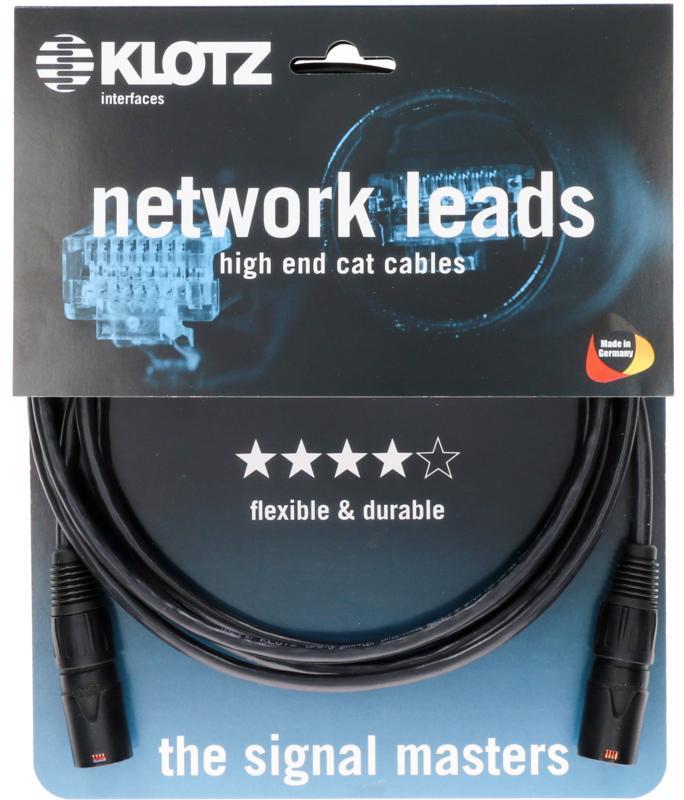 Klotz kabel CAT5e, flexibilní, PUR, etherCON, 10m