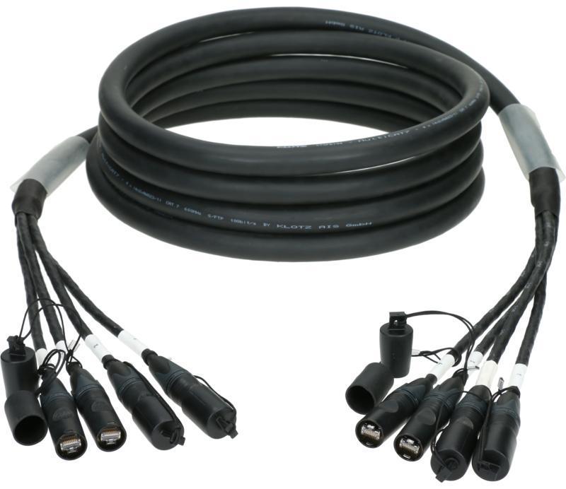 Klotz CAT multicore kabel, flexibilní, 4x, S/FTP, etherCON, 25m