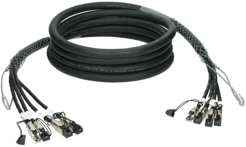 Klotz CAT multicore kabel - flexibilní, 4x, CAT7, S/FTP, RJ45 - RJ45, 70m