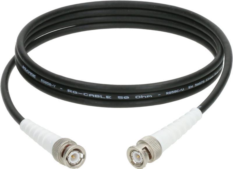 Klotz flexibilní 50 ohmový koaxiální kabel - RG58C/U s BNC konektory - 1m