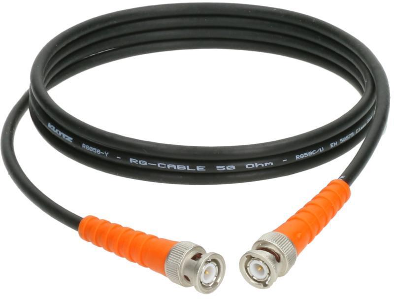 Klotz koaxiální kabel 50 ohmů, RG58C/U, BNC konektory, 1m